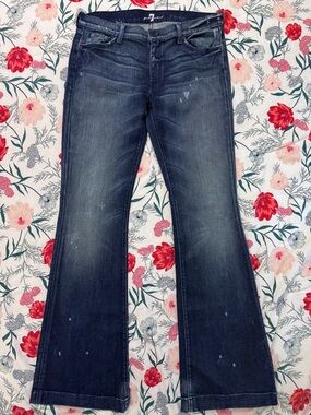 7 For All Mankind 777 Limited Edition Charlize Flare Jeans Numbered #334/777 EUC
